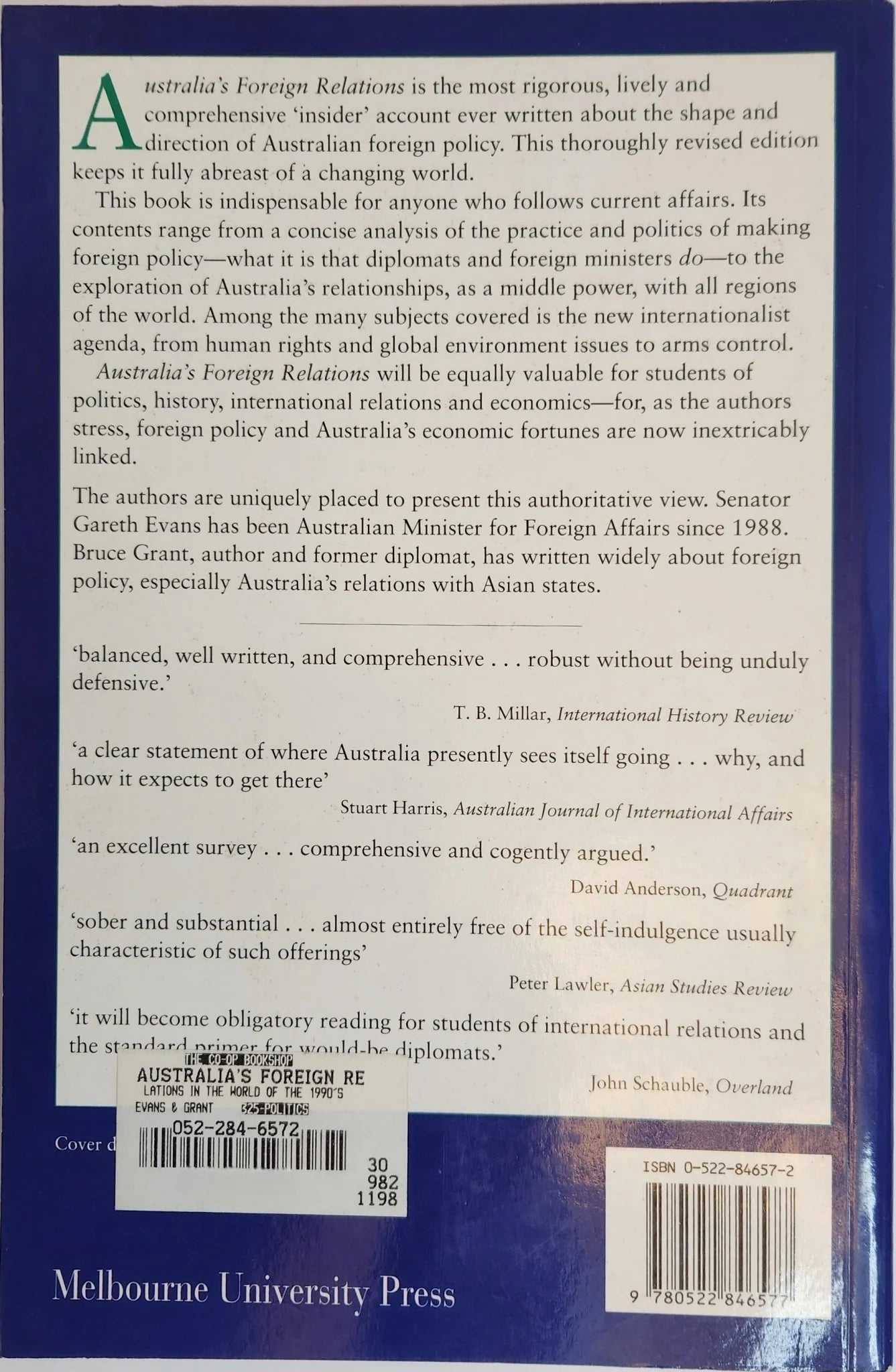 Australia's Foreign Relations: In the World of the 1990s - Oakmont Books