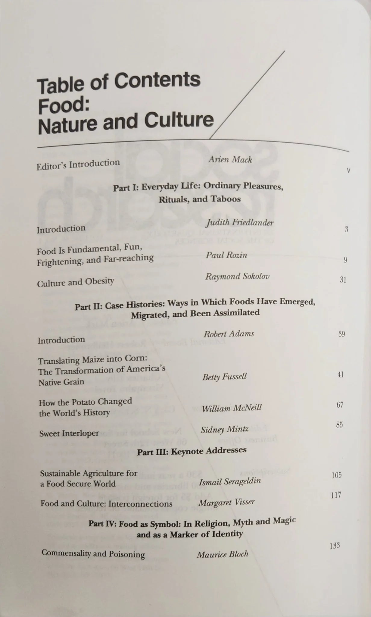 Food: Nature and Culture - Oakmont Books