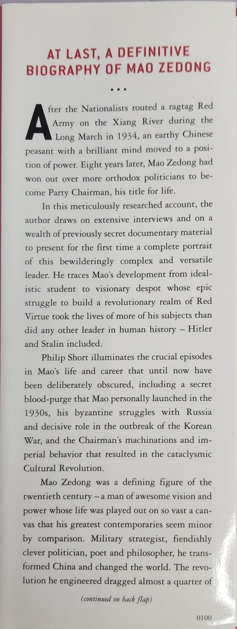 Mao. A Life (1st US EDITION) - My Store