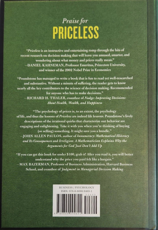 Priceless: The Myth of Fair Value (and How to Take Advantage of It) (1st EDITION) - Oakmont Books