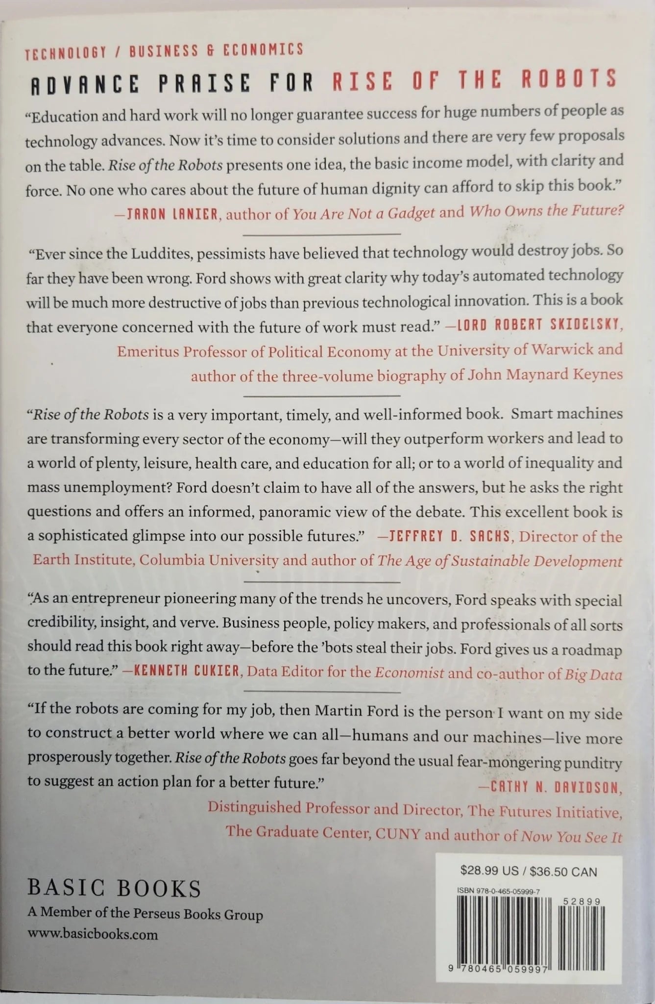 Rise of the Robots: Technology and the Threat of a Jobless Future - Oakmont Books