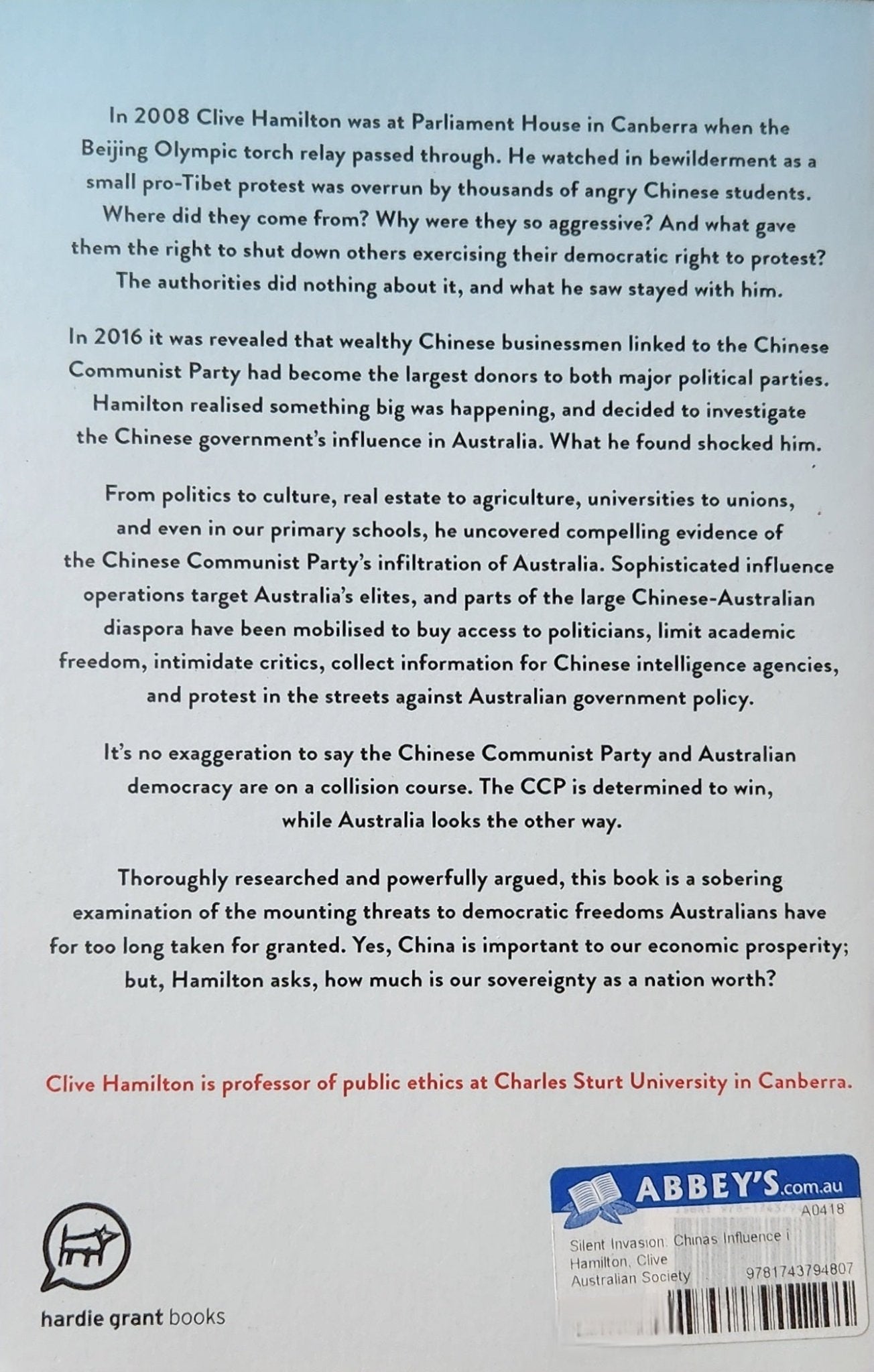 Silent Invasion: China's influence in Australia - Oakmont Books