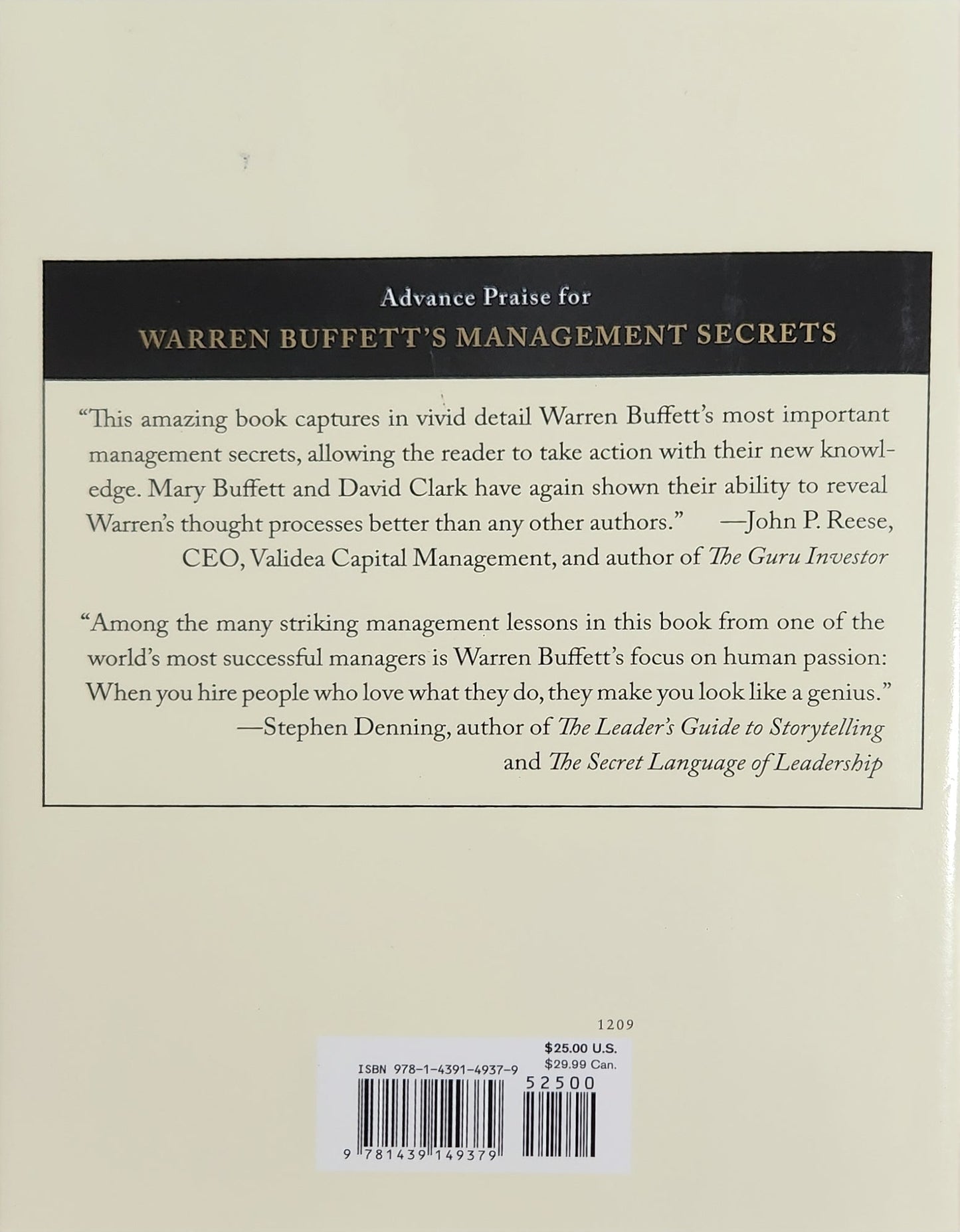 Warren Buffett's Management Secrets: Proven Tools for Personal and Business Success - Oakmont Books