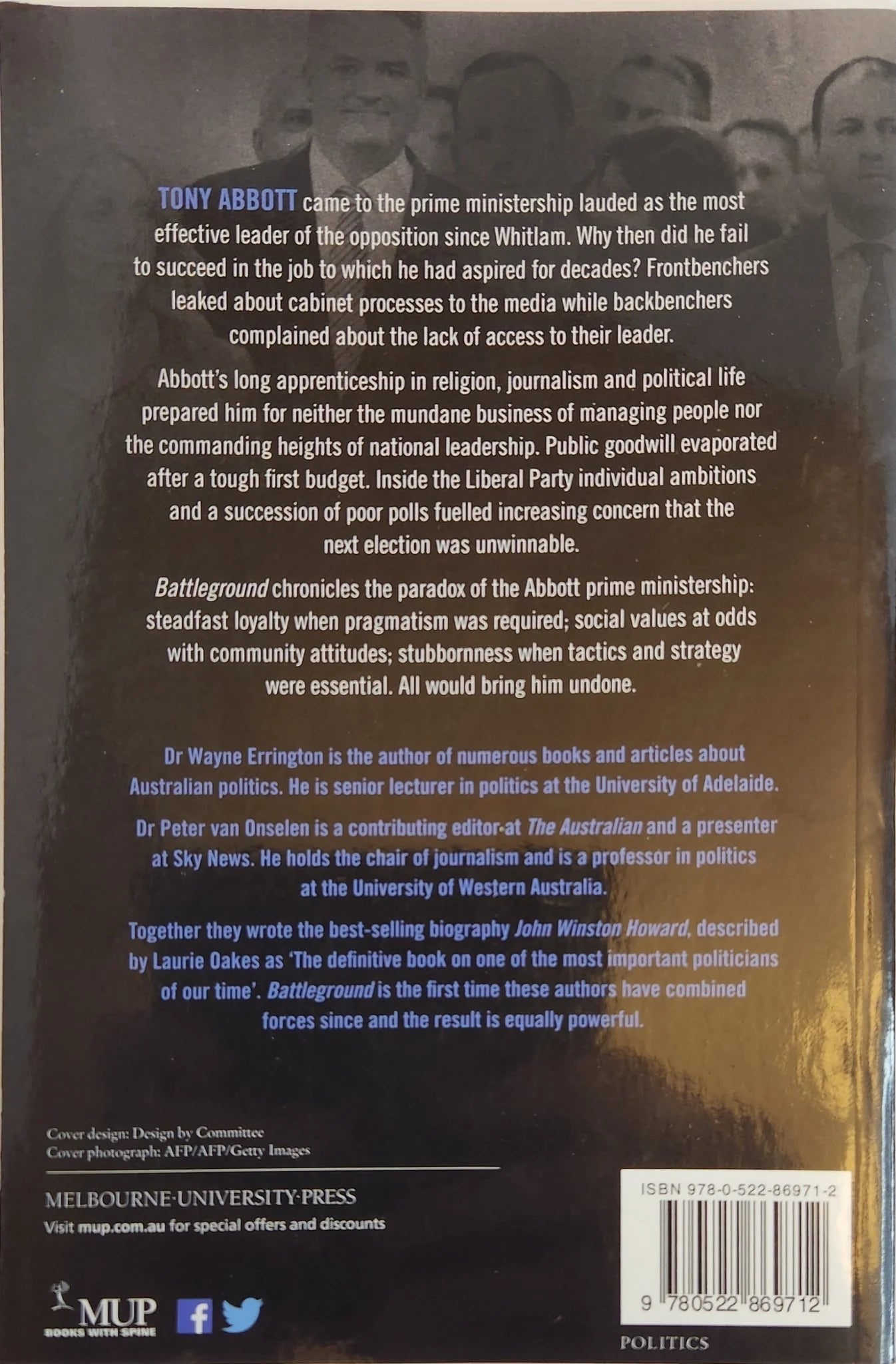 Battleground: Why the Liberal Party Shirtfronted Tony Abbott - Oakmont Books