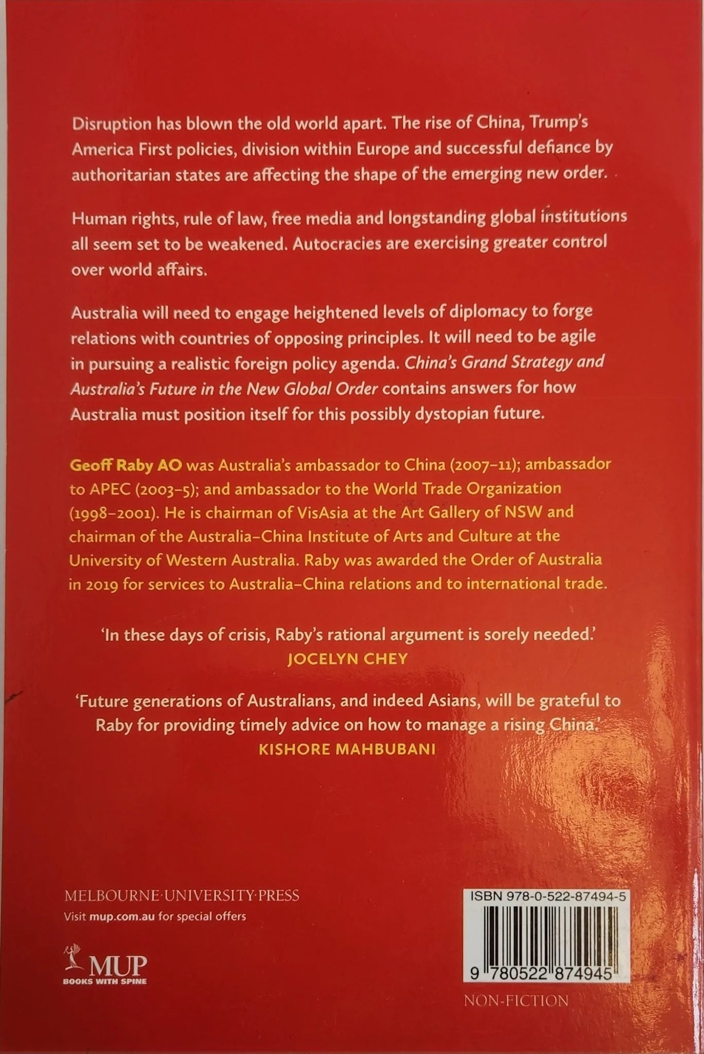 China’s Grand Strategy and Australia’s Future in the New Global Order - Oakmont Books