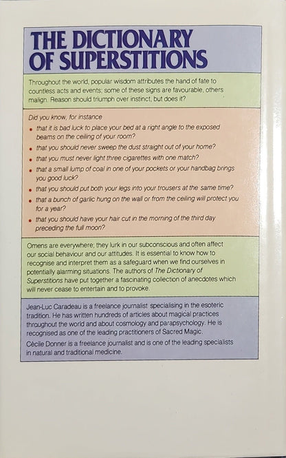 Dictionary of Superstitions - Oakmont Books