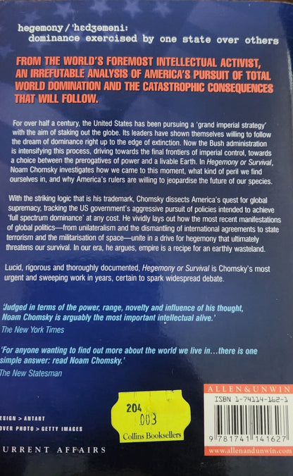 Hegemony or Survival - Oakmont Books