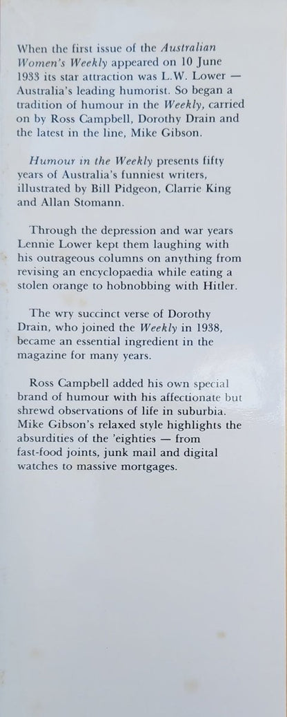 Humour In The Weekly - Oakmont Books