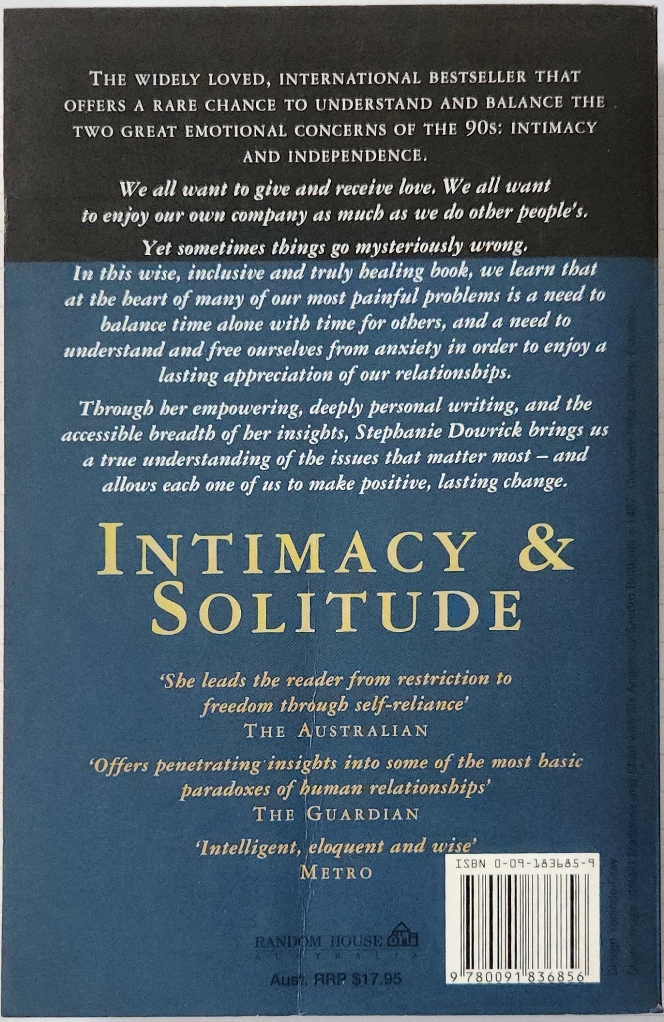 Intimacy and Solitude - Oakmont Books