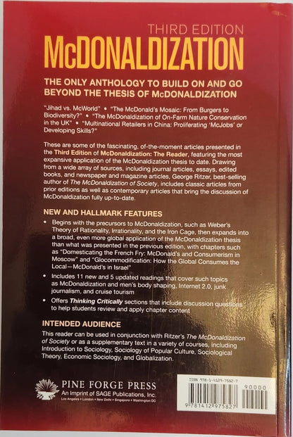 McDonaldization: The Reader - Oakmont Books