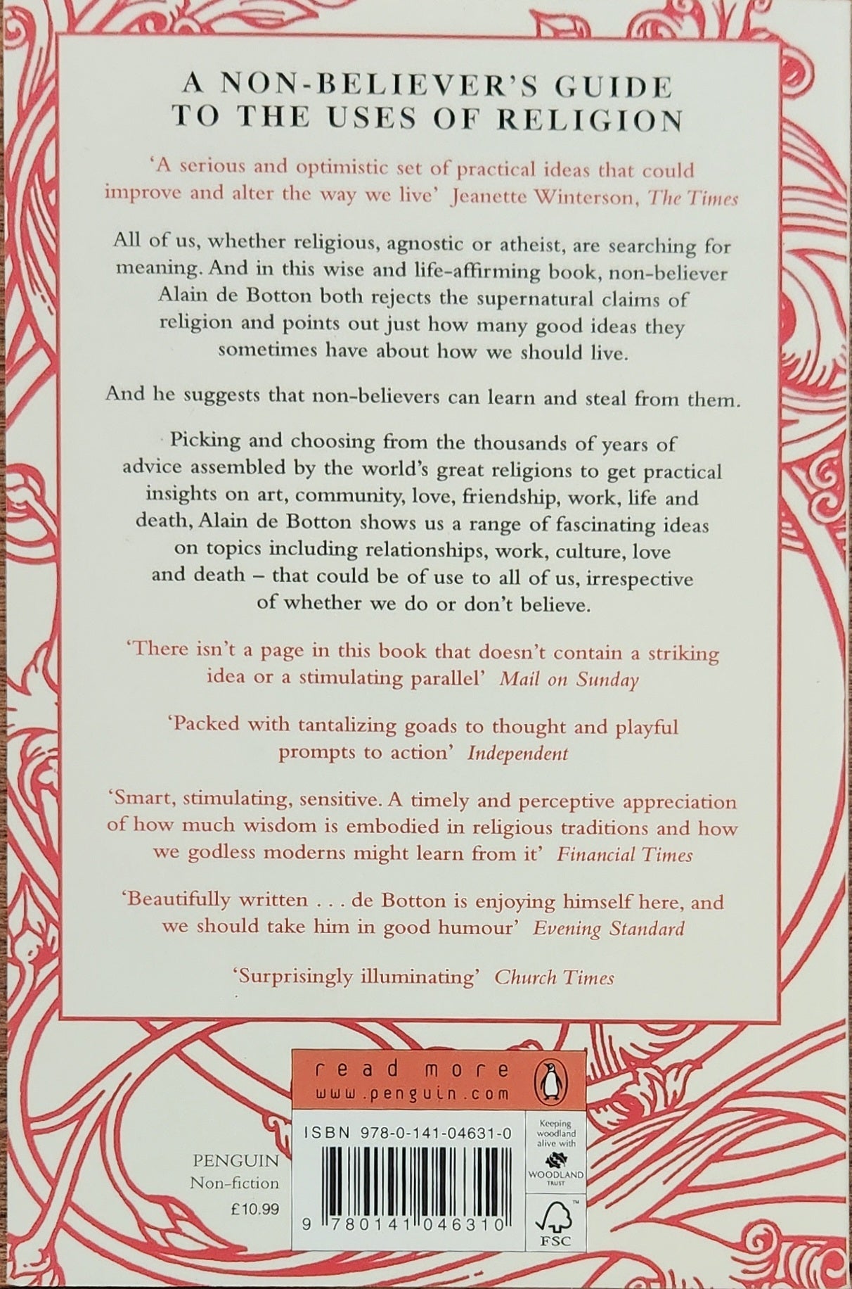 Religion for Atheists: A Non - Believer's Guide to the Uses of Religion - Oakmont Books