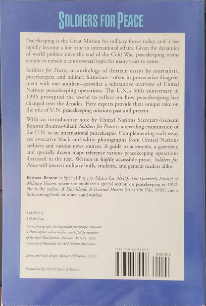 Soldiers for Peace. Fifty Years of United Nations Peacekeeping - Oakmont Books