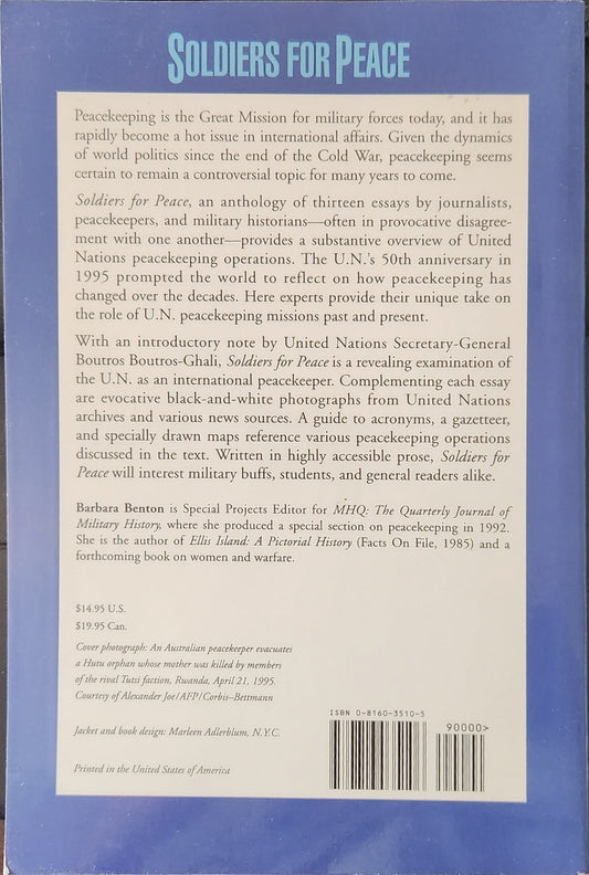 Soldiers for Peace. Fifty Years of United Nations Peacekeeping - Oakmont Books