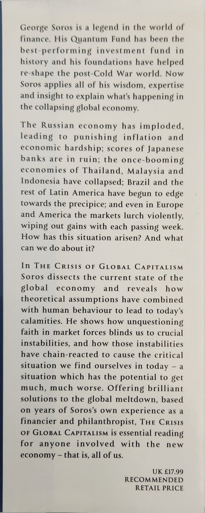 The Crisis of Global Capitalism. Open Society Endangered - My Store