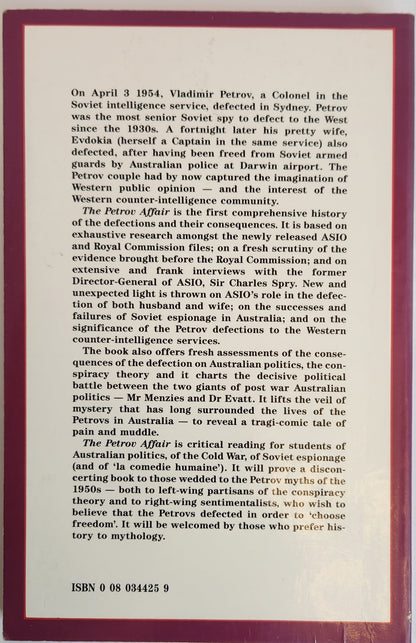 The Petrov Affair: Politics and Espionage - My Store