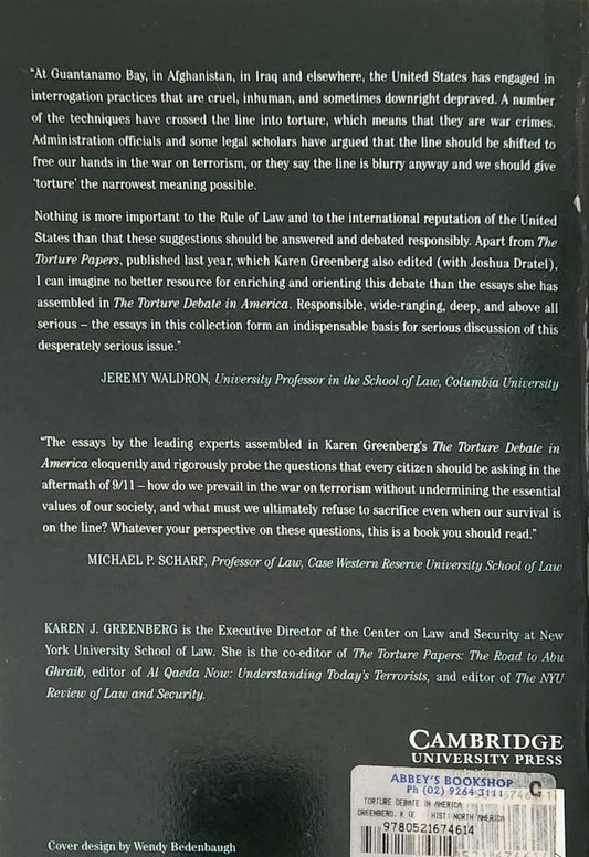 The Torture Debate in America - Oakmont Books