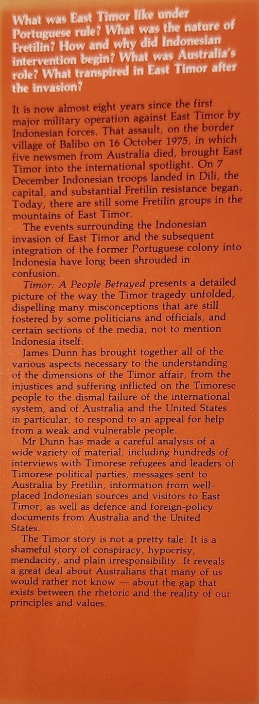 Timor: A People Betrayed - Oakmont Books