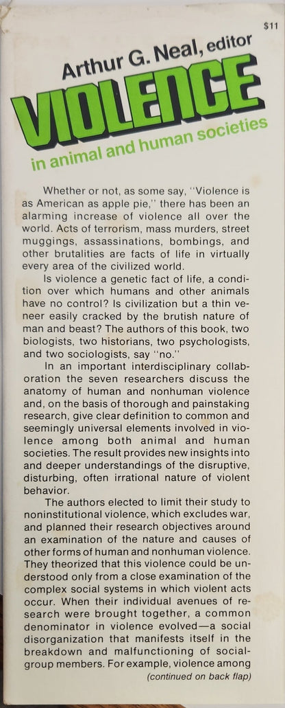 Violence in Animal and Human Societies - My Store